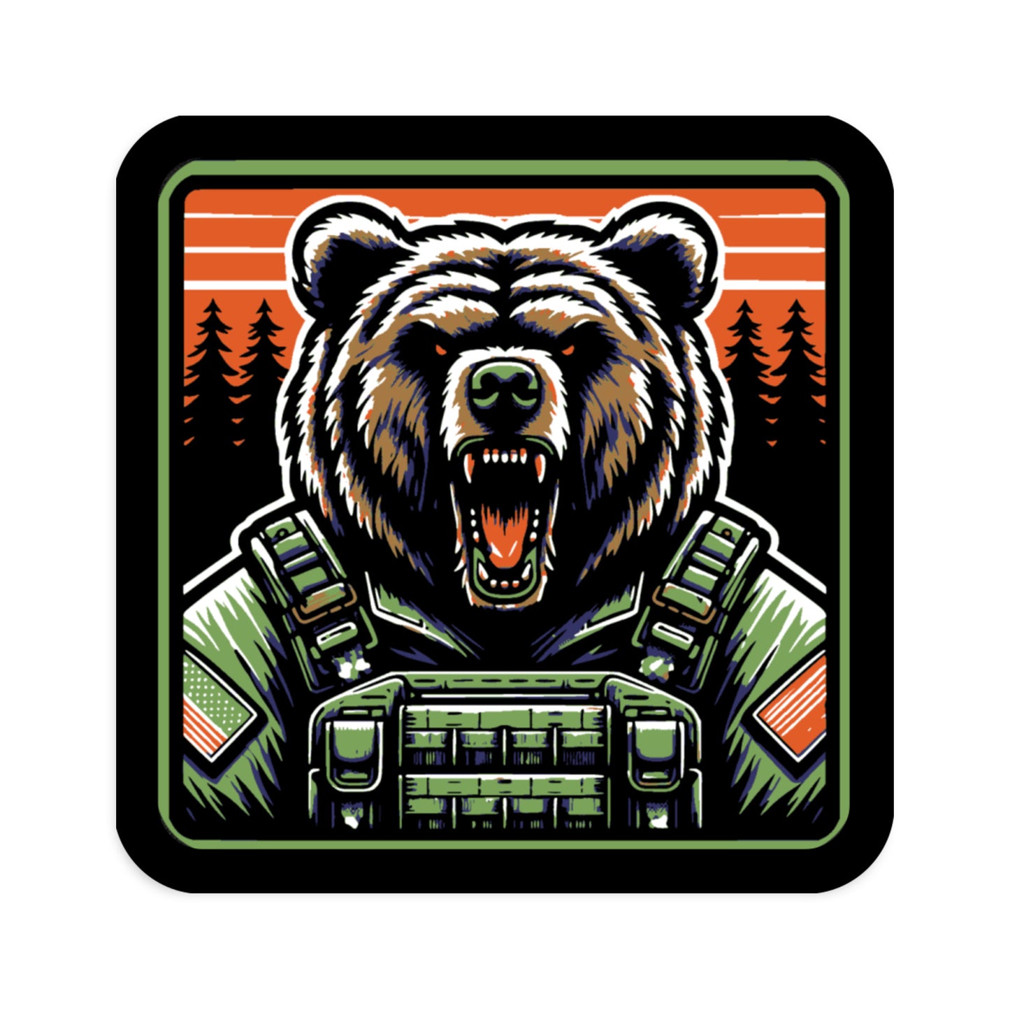 The Grizzle Embroidered patches