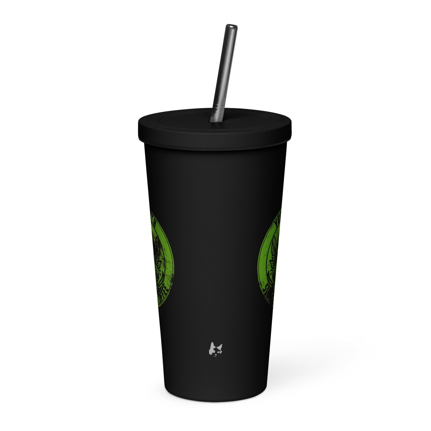Michelle's tumbler with a straw