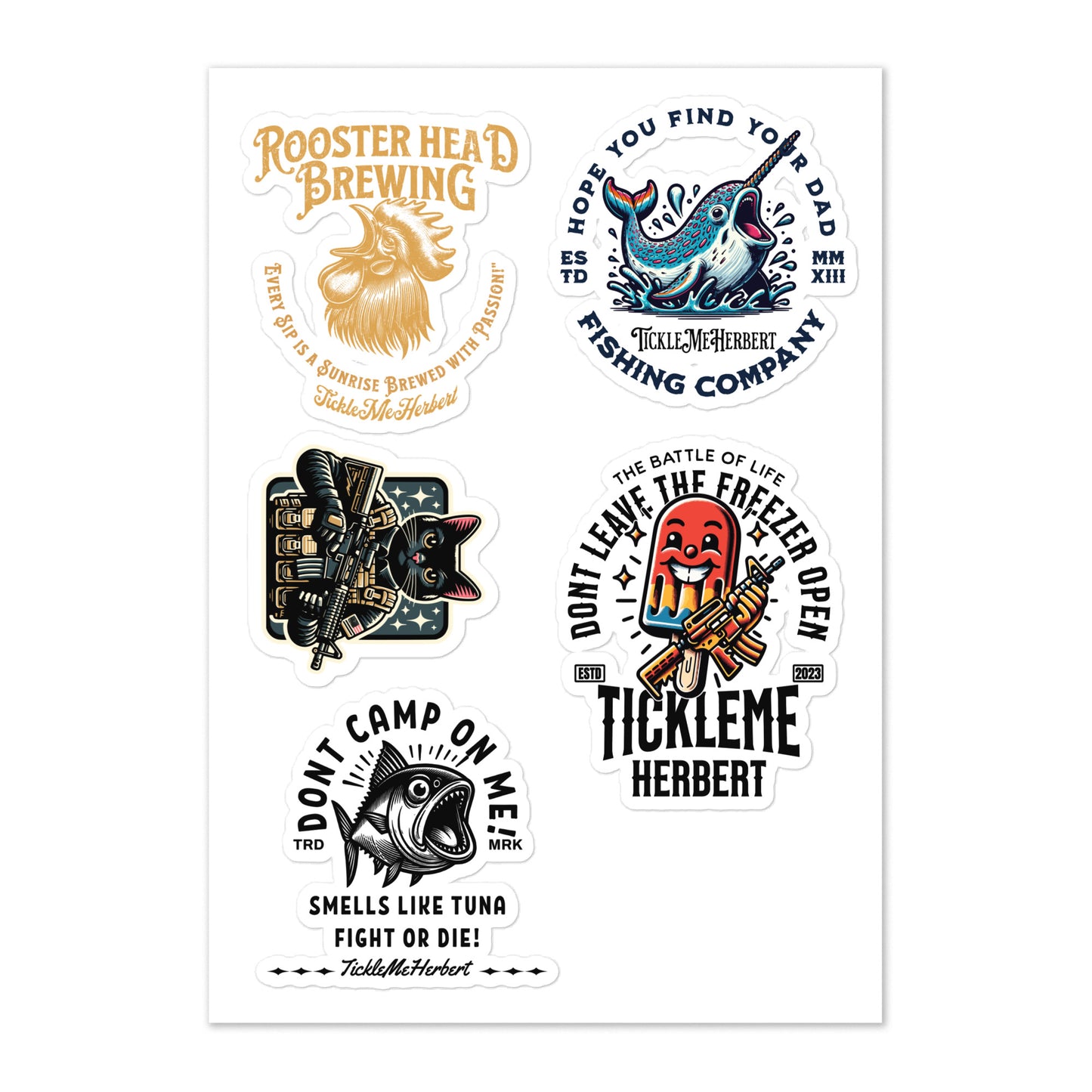 TickleMeSticker sheet