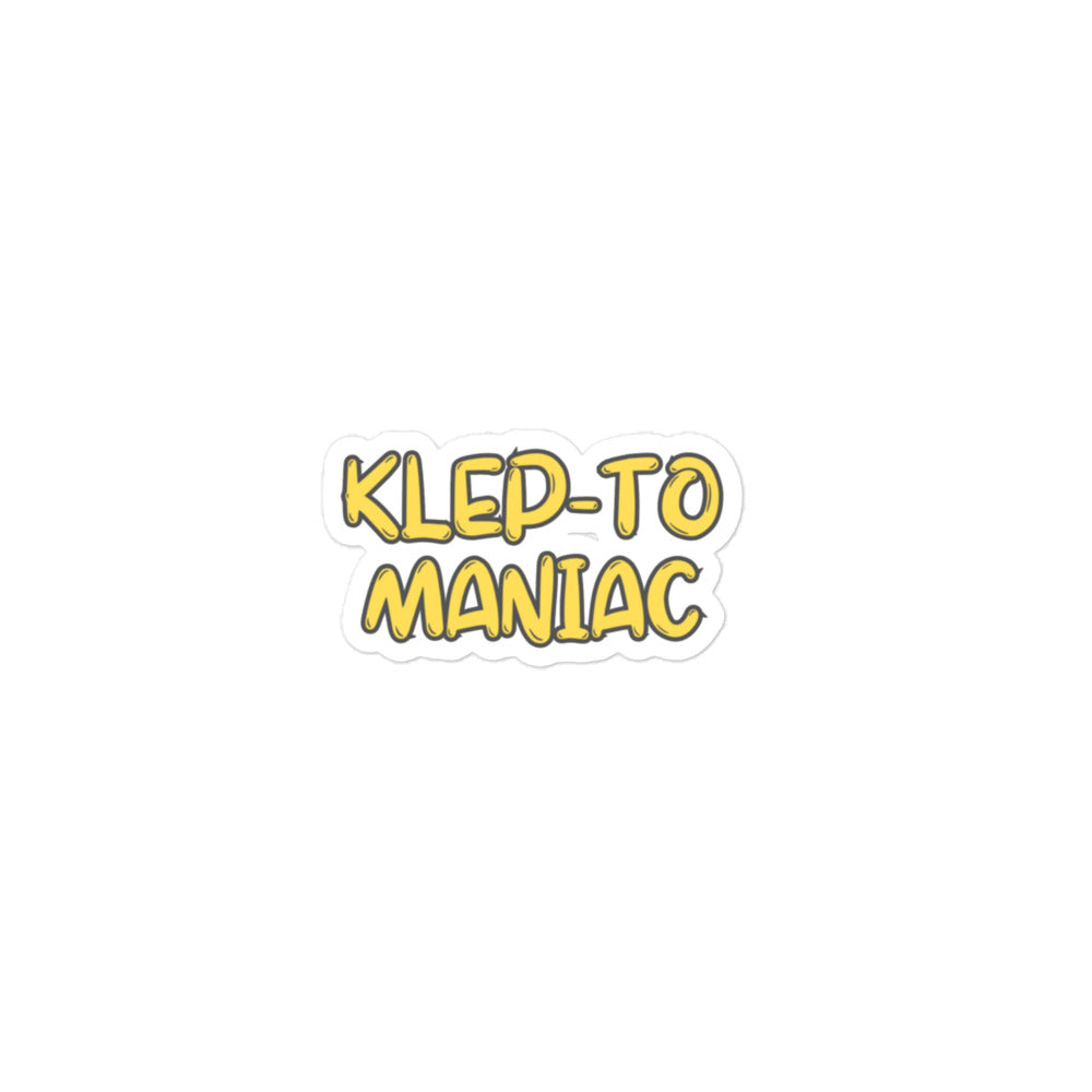 KLEP-TO MANIAC stickers