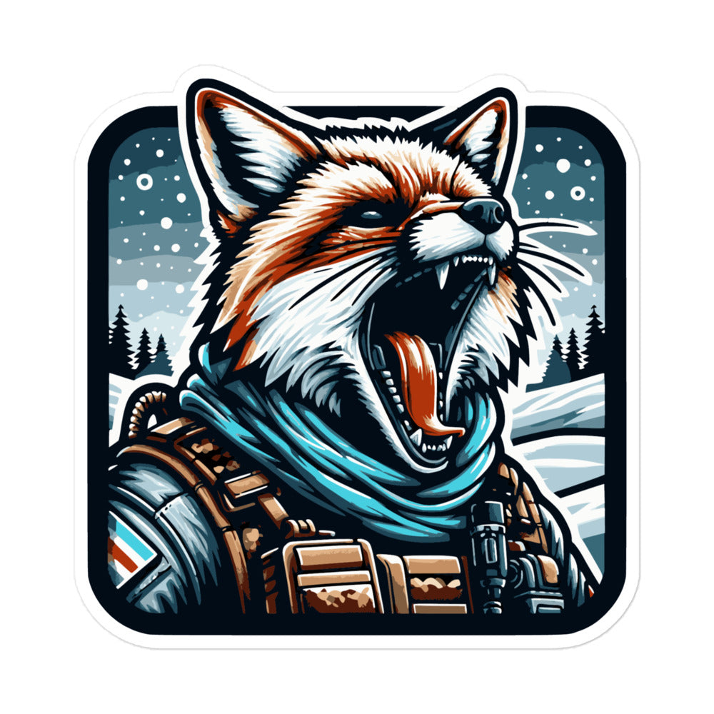 "Freedom Fox" sticker