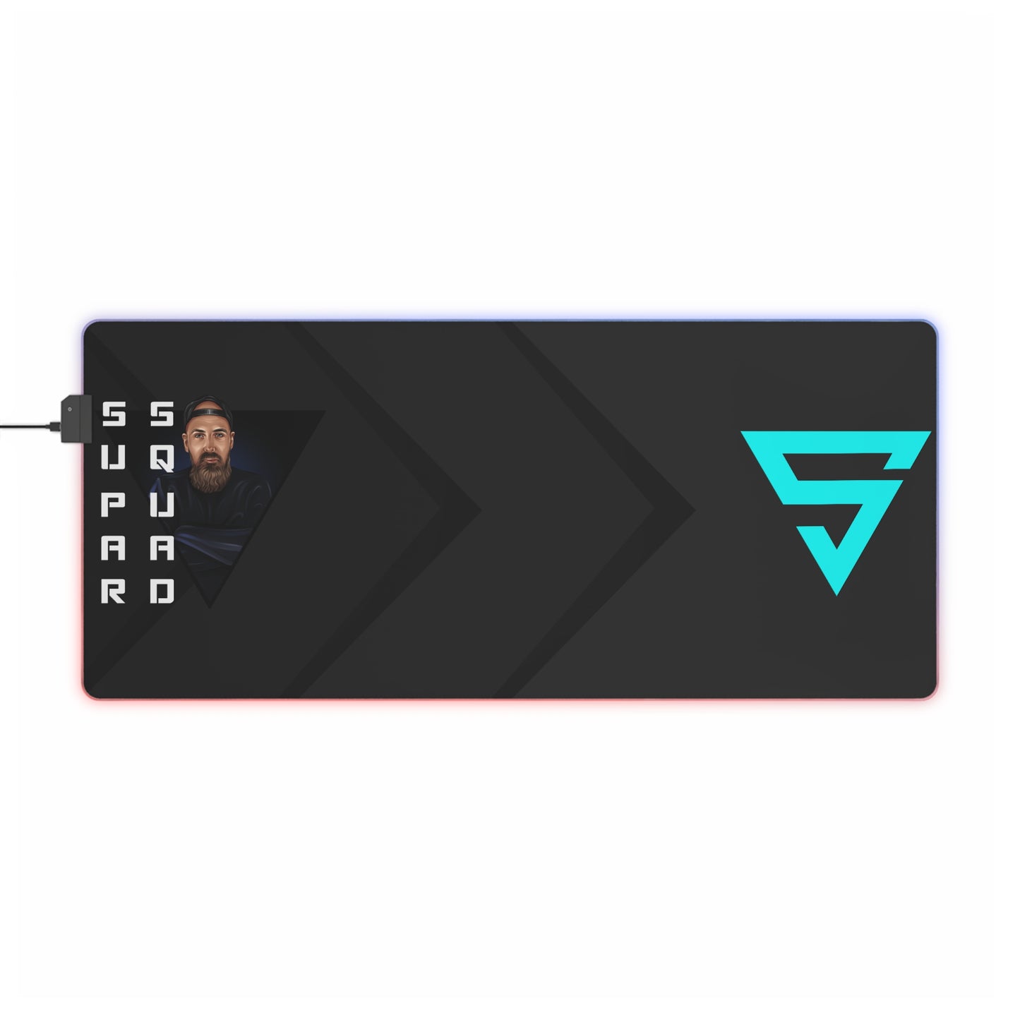 SUPARSQUAD LED Gaming Mouse Pad