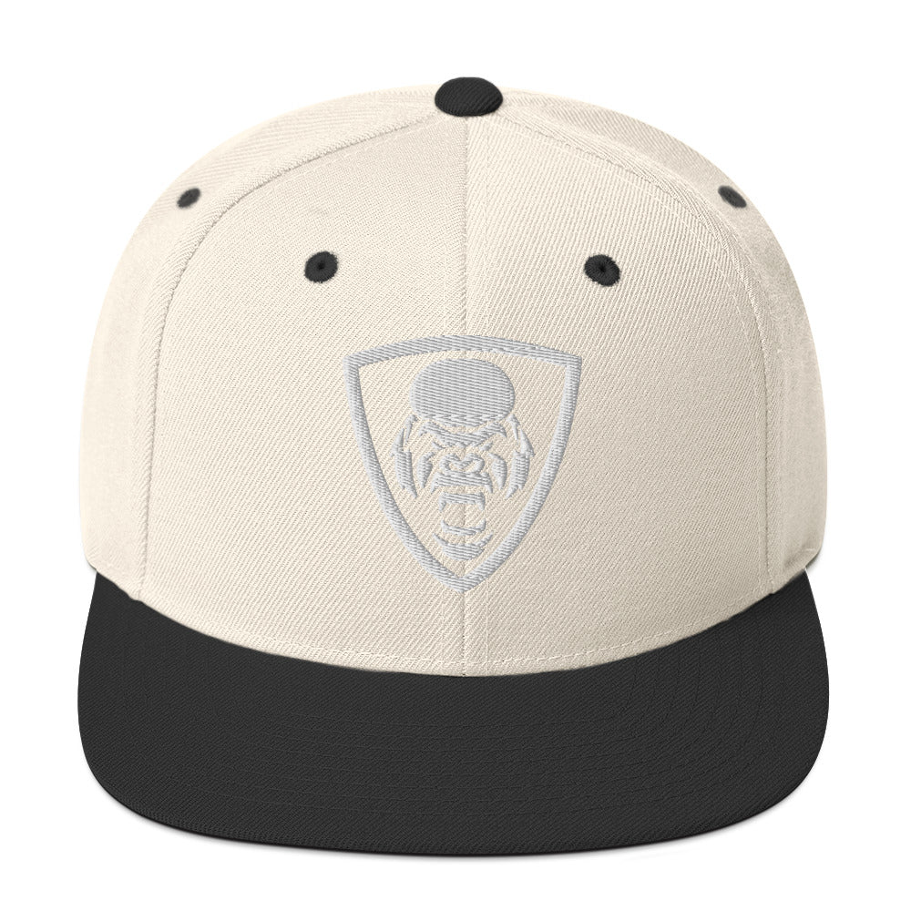 White Kong Snapback Hat