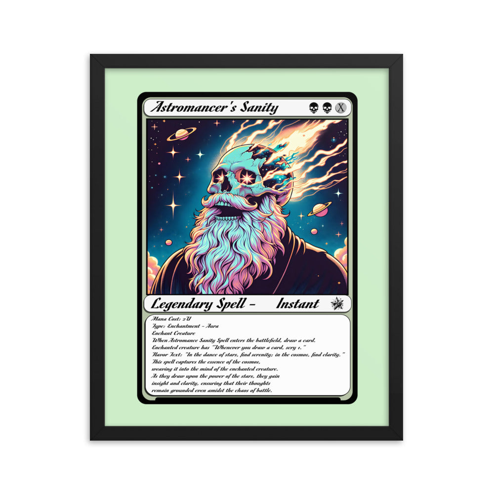 Astromancer's Sanity Framed poster