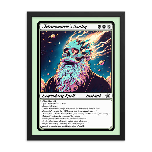 Astromancer's Sanity Framed poster