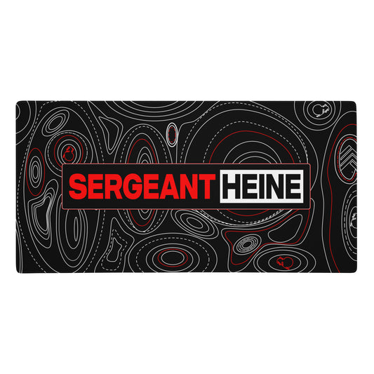 Sergeant Heine Topographical mat Gaming mouse pad