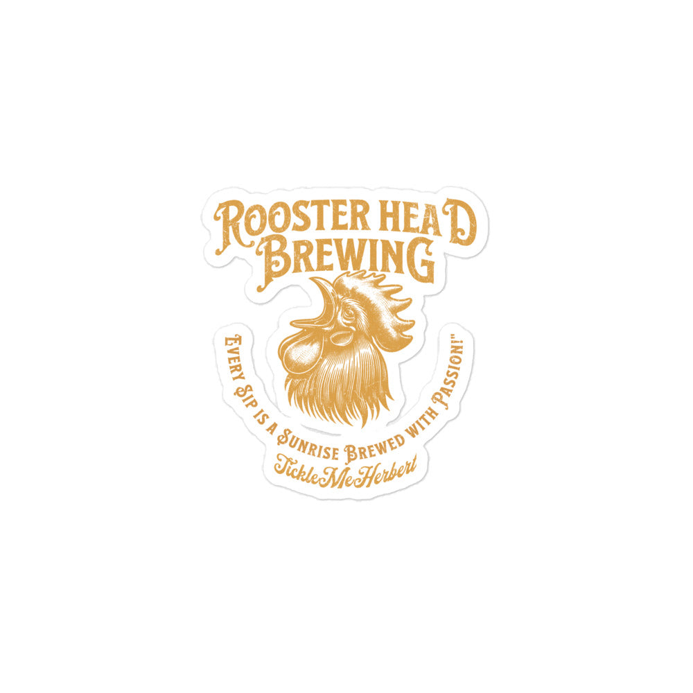 Rooster head Bubble-free stickers