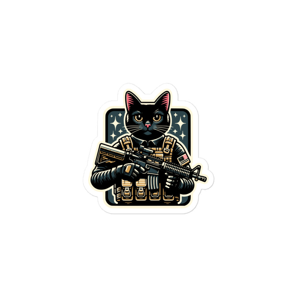 Night Ops Kitty Bubble-free stickers