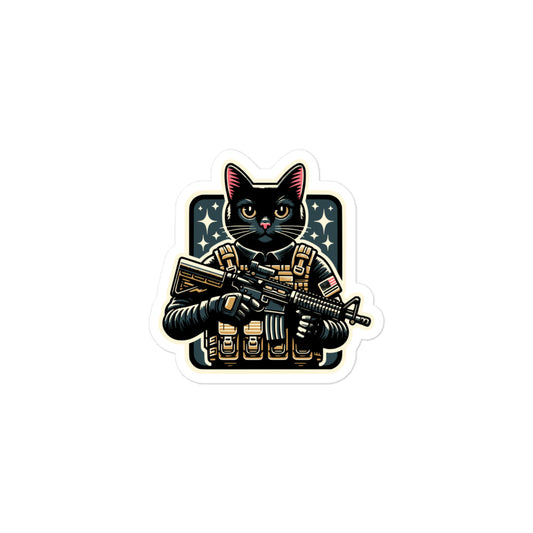 Night Ops Kitty Bubble-free stickers
