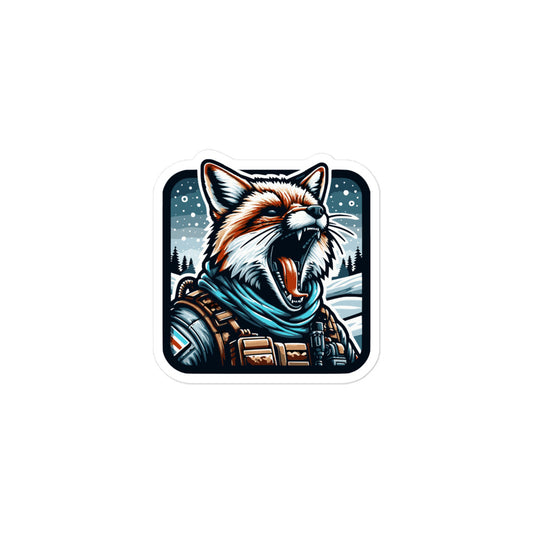"Freedom Fox"  sticker