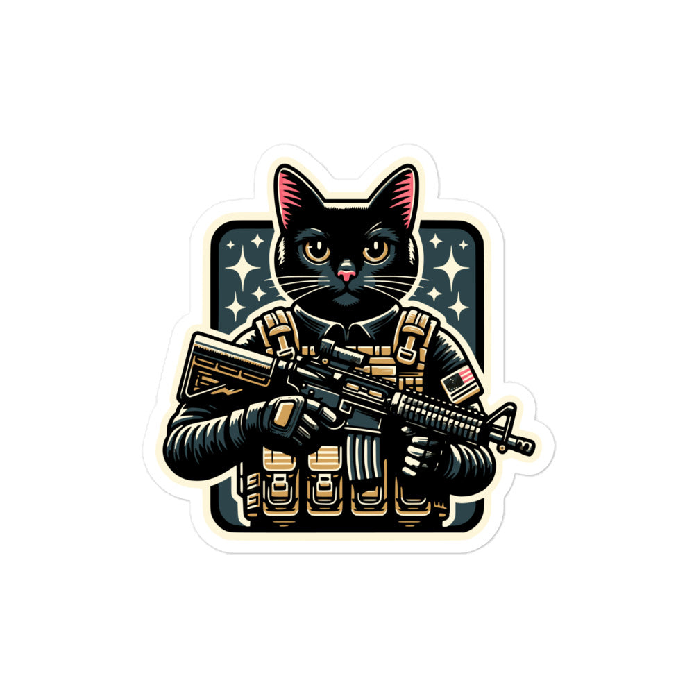 Night Ops Kitty Bubble-free stickers