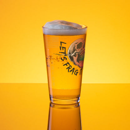 Frag Out pint glass