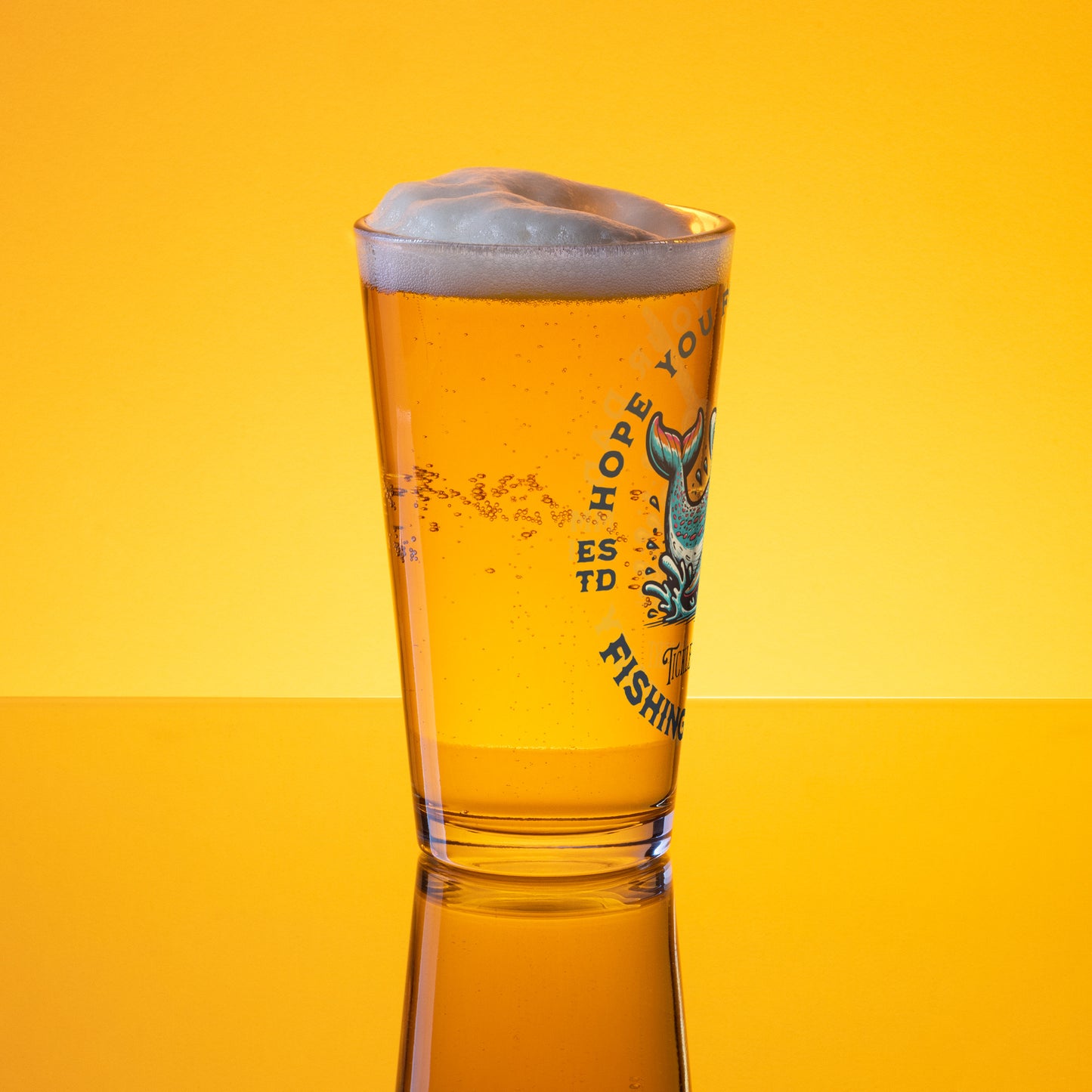 HYFYD FISHING Shaker pint glass