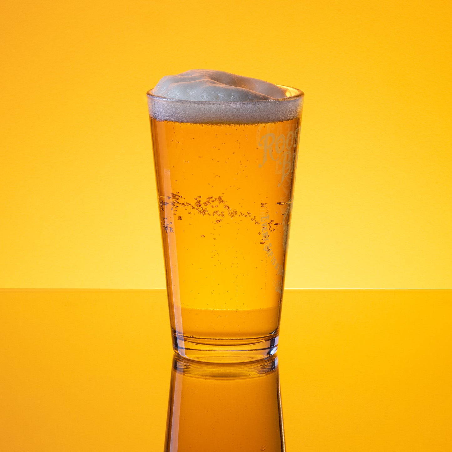 Rooster Head pint glass