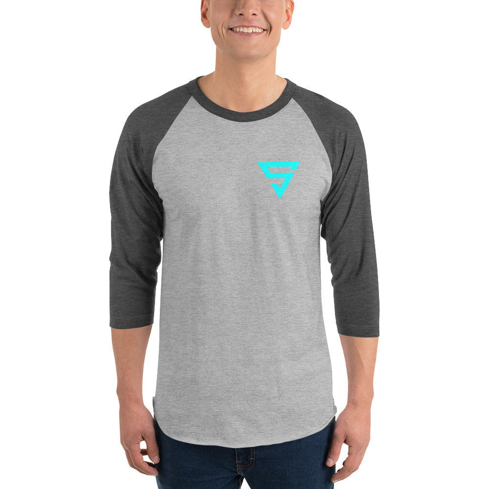 Black S 3/4 sleeve raglan shirt