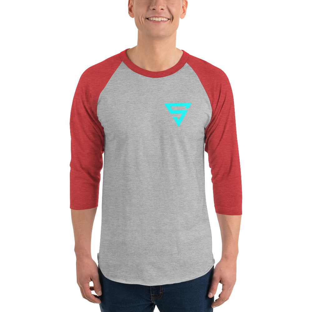 Black S 3/4 sleeve raglan shirt