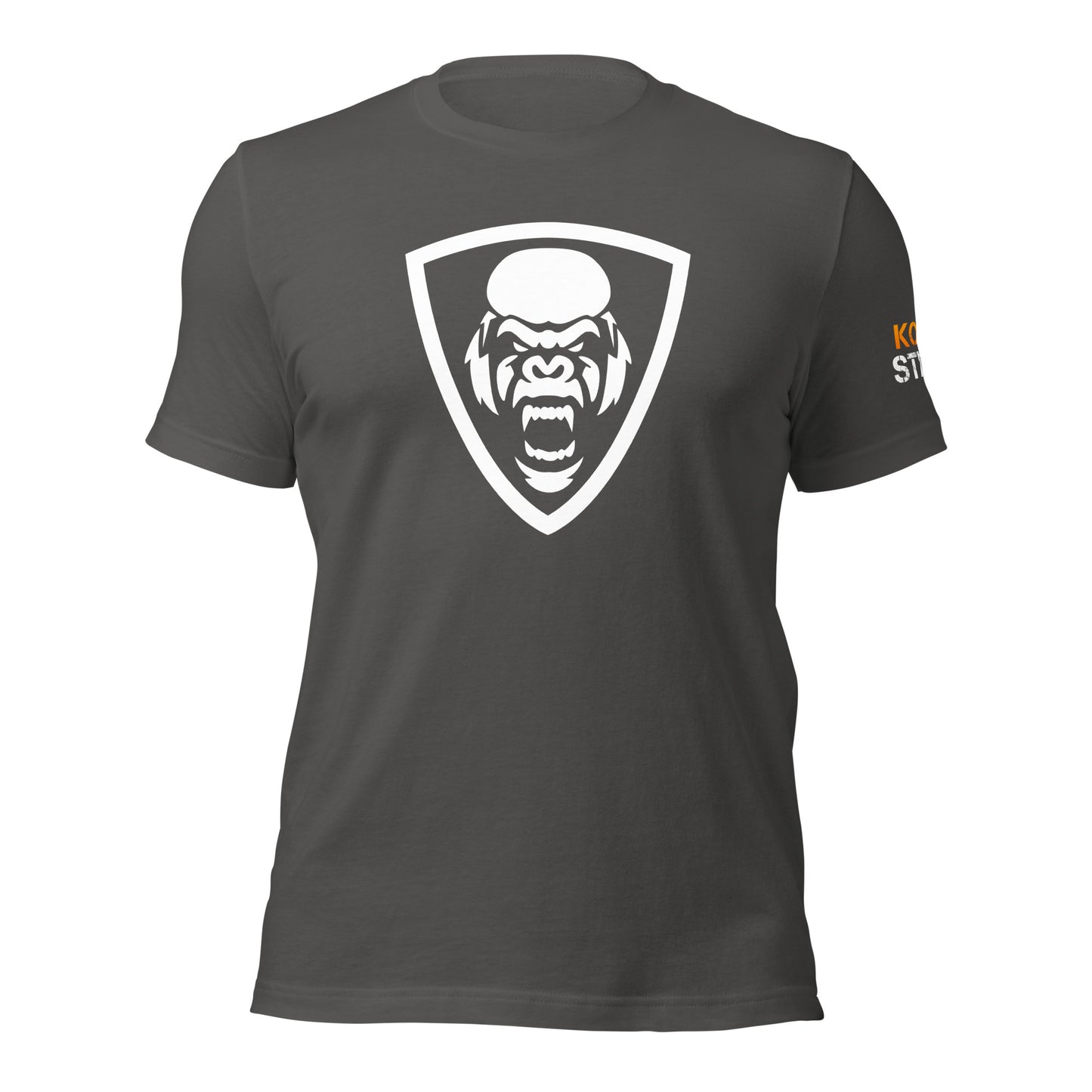 White Kong Shield Unisex t-shirt