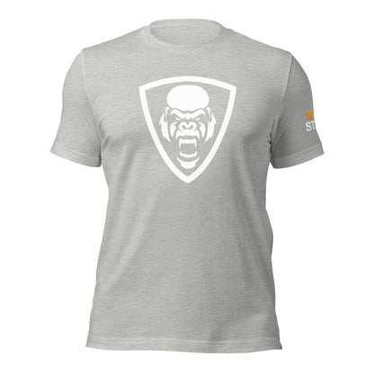 White Kong Shield Unisex t-shirt