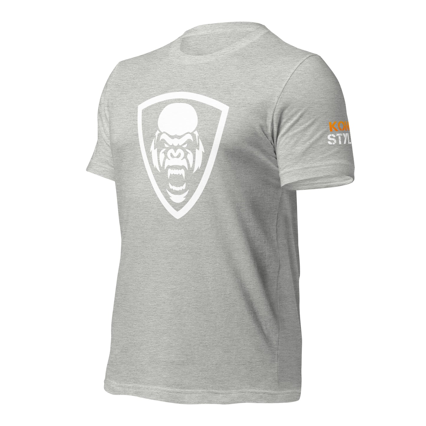 White Kong Shield Unisex t-shirt