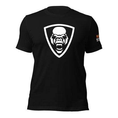 White Kong Shield Unisex t-shirt