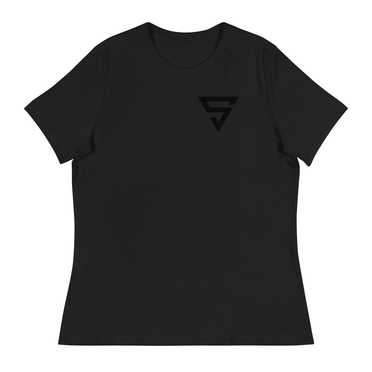 Black S Women's Relaxed T-Shirt