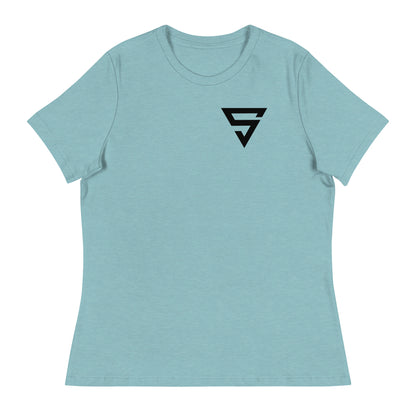 Black S Women's Relaxed T-Shirt